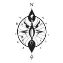 combination of zodiac signs, mother Taurus, father sagittarius and daughters pisces libra scorpio tattoo design idea