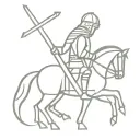 knights of crusades with big cross on his armor, make photo from crusaders waist to head. minimalist tattoo. tattoo design idea