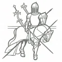 knights of crusades with big cross on his armor, make photo from crusaders waist to head. minimalist tattoo. tattoo design idea