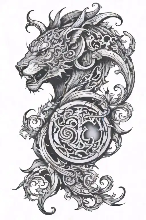 Xvii tattoo design idea