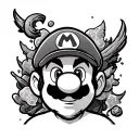 Mario tattoo design idea