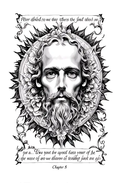 1 peter chapter 5 verse 8 tattoo design idea