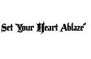 "Set Your Heart Ablaze " tattoo design idea