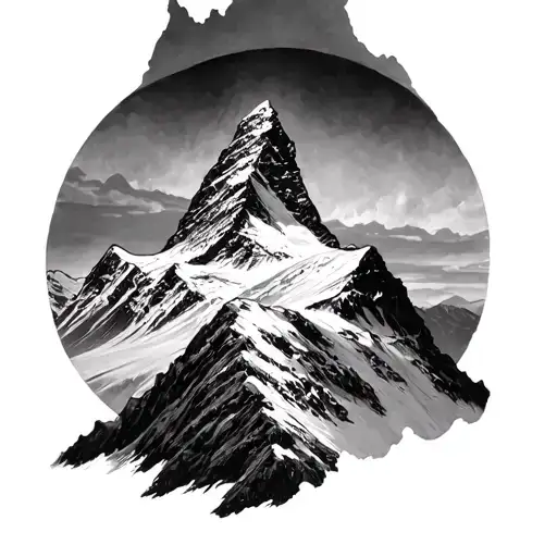 Matterhorn tattoo design idea