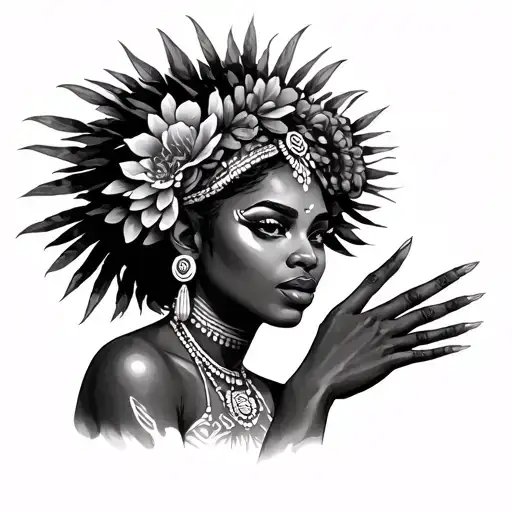 Orisha Shango Holding tattoo design idea