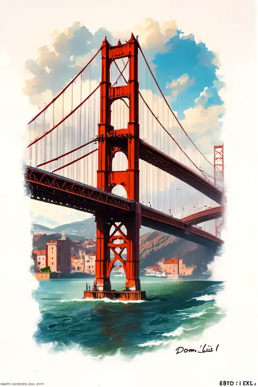 	1.	Dom Luís I Bridge (Porto) 	•	Runs diagonally across the inner bicep (top-left to bottom-right). realistic perspecti tattoo design idea