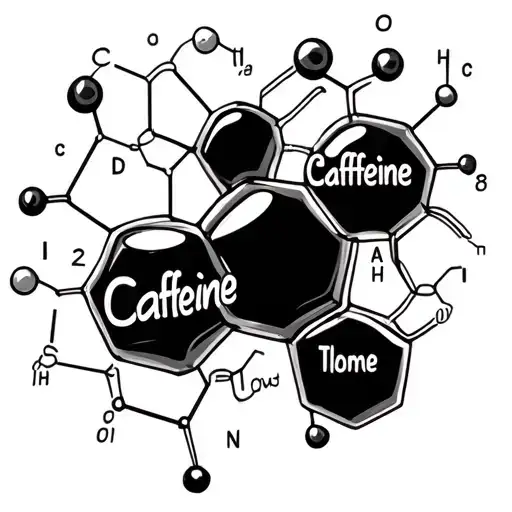 Caffeine Chemical Structure tattoo design idea