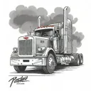 Peterbilt tattoo design idea