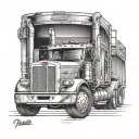 Peterbilt tattoo design idea