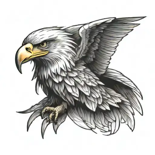Eagle with a sharp eye and named as Jothi   tattoo design idea