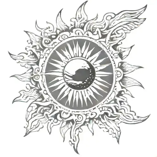 Said I was the sun, but I'm a dead dawn tattoo design idea