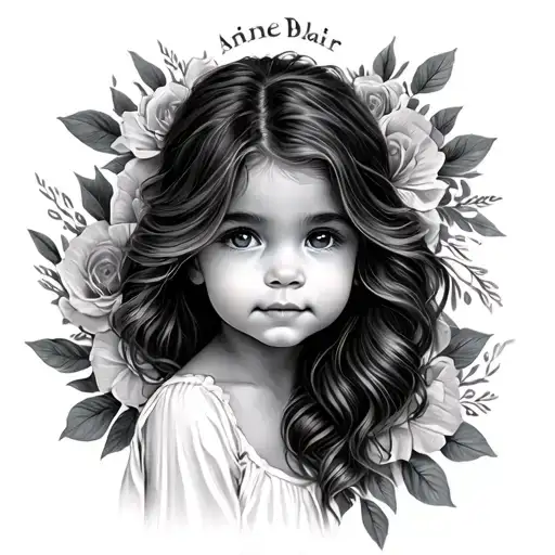 I'm going to have a little girl. her name is Annie Blair. I just want something that shows I'm a proud girl dad tattoo design idea