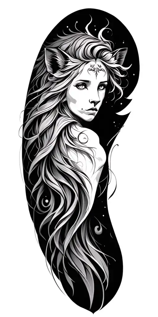 Gemini Virgo leo tattoo design idea