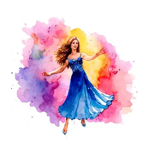 dancing queen abba tattoo design idea