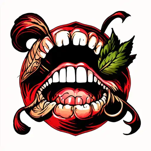 bite mark tattoo tattoo design idea