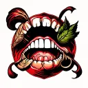 bite mark tattoo tattoo design idea