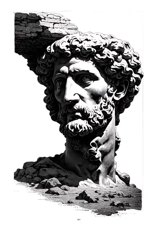 plato's cave see shadows projected tattoo design idea