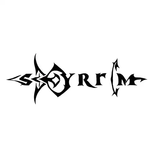Skyrim imperial symbol tattoo design idea