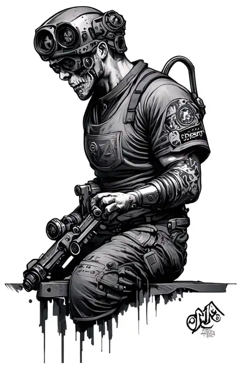 machinist tattoo design idea