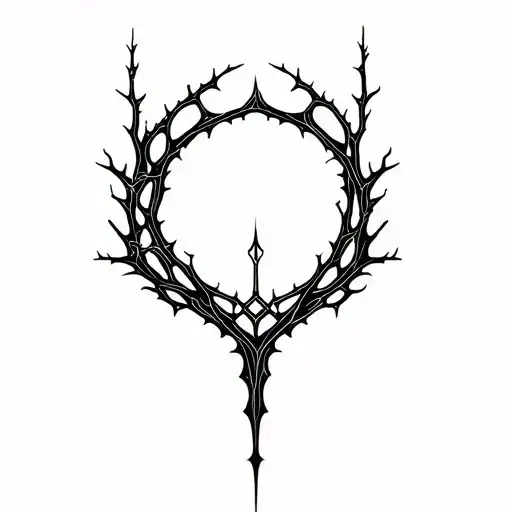 I would like a fine line tattoo that combines Sarah j Maas series: a court of thorn and roses, throne of glass and cresc tattoo design idea