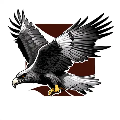 Red kite tattoo design idea