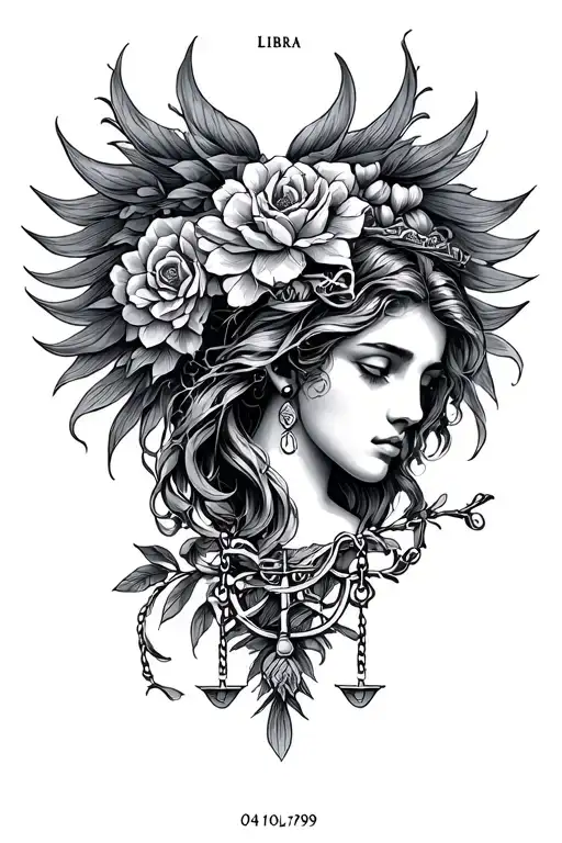 libra, 04/10/1989, family,love,loyalty tattoo design idea