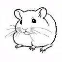 hamster tattoo design idea
