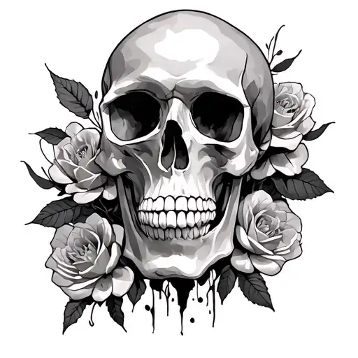 Memento Mori tattoo design idea