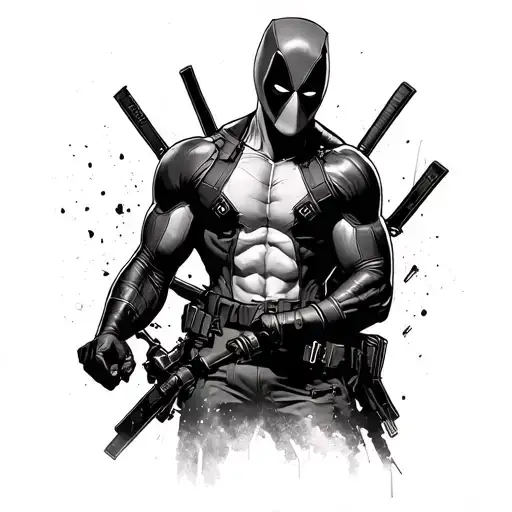 Deadpool Supra MK 4 tattoo design idea