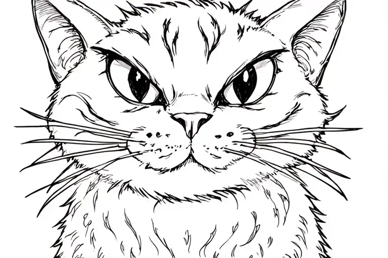 Cheshire Cat from Alice tattoo design idea