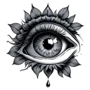 Tear Drop tattoo design idea