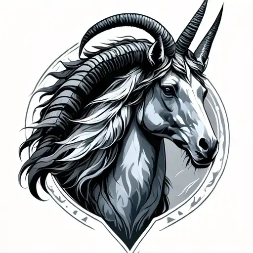 Sagittarius Capricorn tattoo design idea