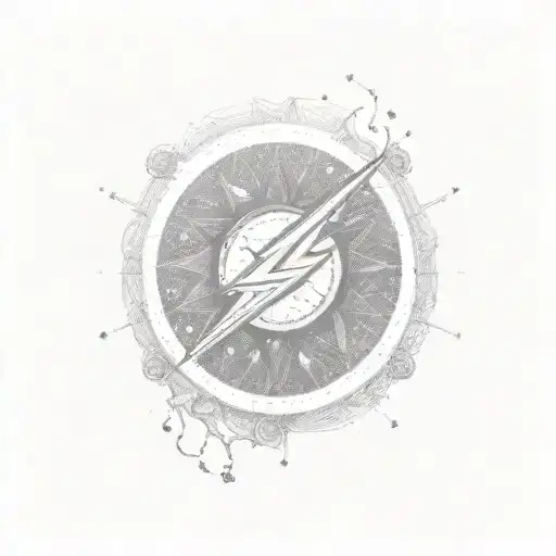 flash icon tattoo design idea