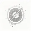 flash icon tattoo design idea
