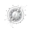 flash icon tattoo design idea