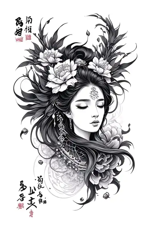 Christian Japanese art style tattoo tattoo design idea