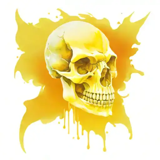 dinosaur skull tattoo design idea