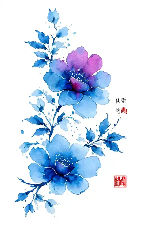 Korean tattoo design idea