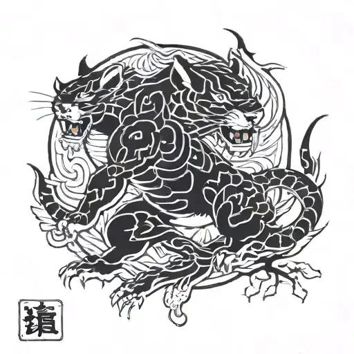 Pantera tattoo design idea