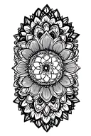 mandala design incorporating tattoo design idea