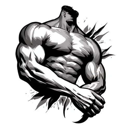 Bicep tattoo design idea