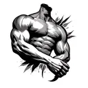 Bicep tattoo design idea