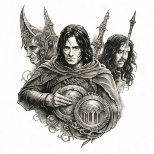 lord of the rings tattoo design idea