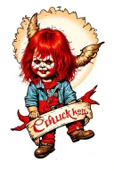 Chucky tattoo design idea
