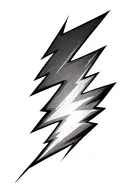 Lighting bolt with lighting going throughout tattoo design idea