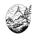 hobbits journey tattoo design idea