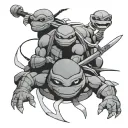 tmnt weapns tattoo design idea
