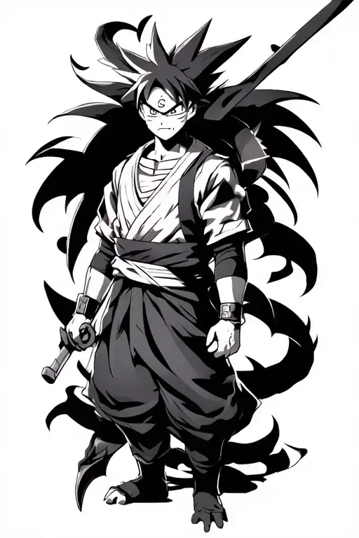 Naruto, Bleach, Dragon Ball Z, Pokemon, Demon Slayer, Final Fantasy XIV, Solo Leveling, D&D tattoo design idea