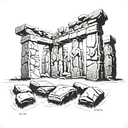 Stonehenge tattoo design idea