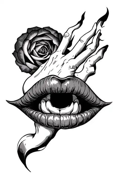 Depression depicted as a dark tattoo design idea